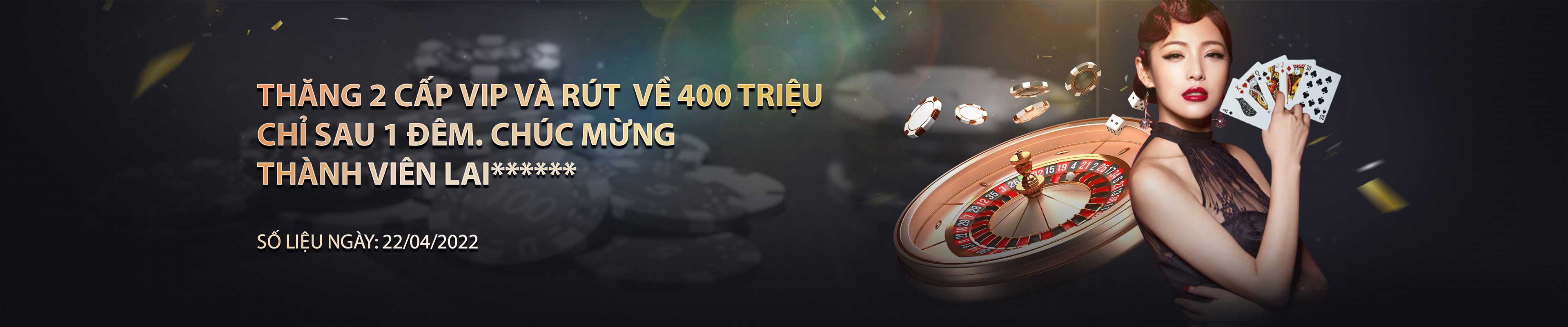 THĂNG 2 CẤP VIP VÀ RÚT VỀ 400 TRIỆU CHỈ SAU 1 ĐÊM